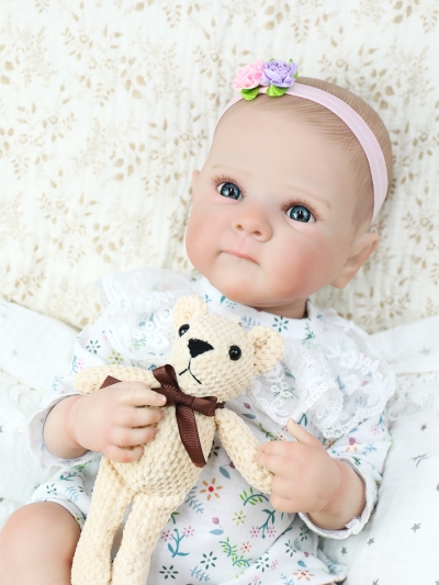 Силиконовая кукла Реборн девочка Веста, 48 см-3