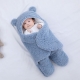 Плюшевая пеленка для новорожденных Blue Teddy